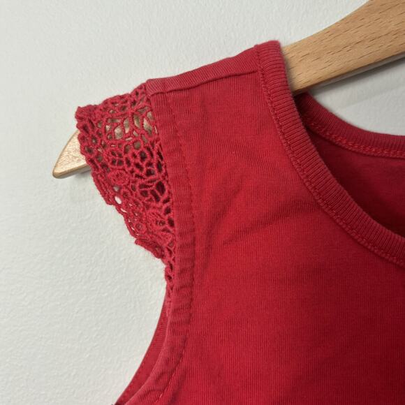 Hanna Andersson Red Flutter Top - Picture 2 of 4